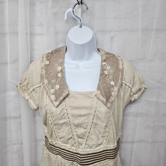 Angels never die Cream Embroidered Dress - Picture 2 of 15